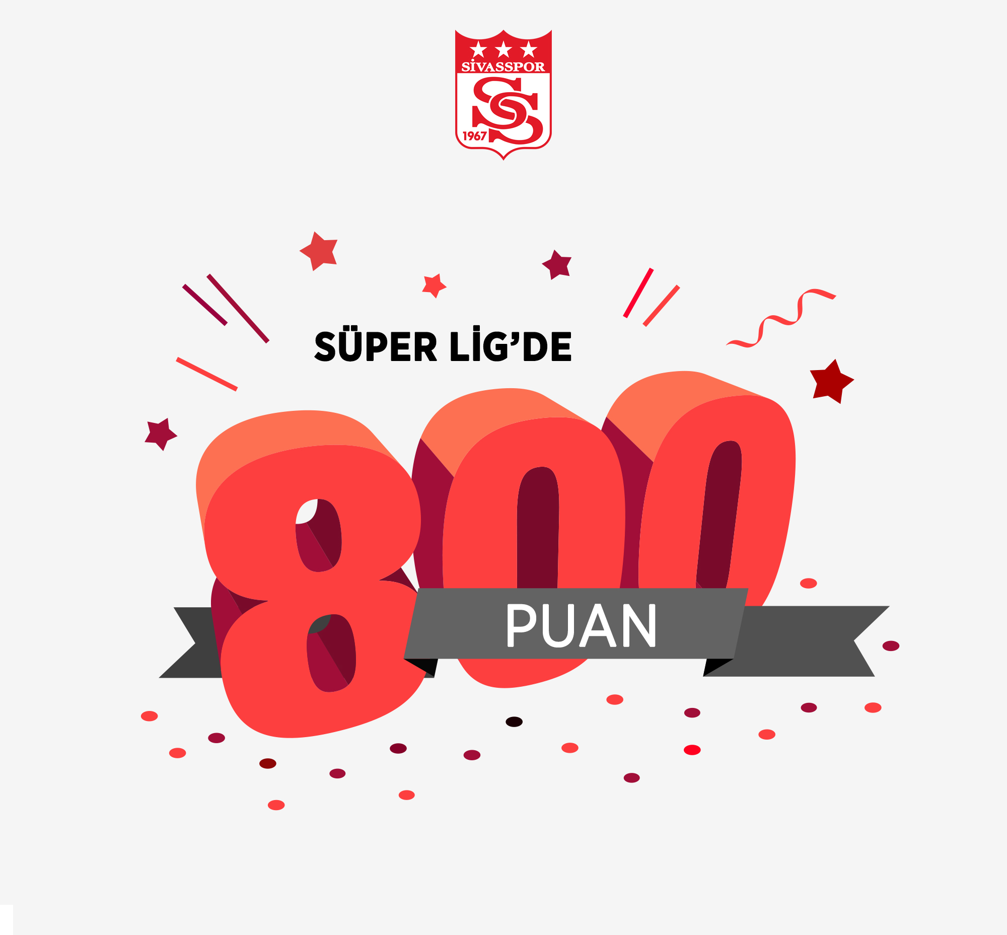 Demir Grup Sivasspor Süper Lig’de 800 Puana Ulaştı
