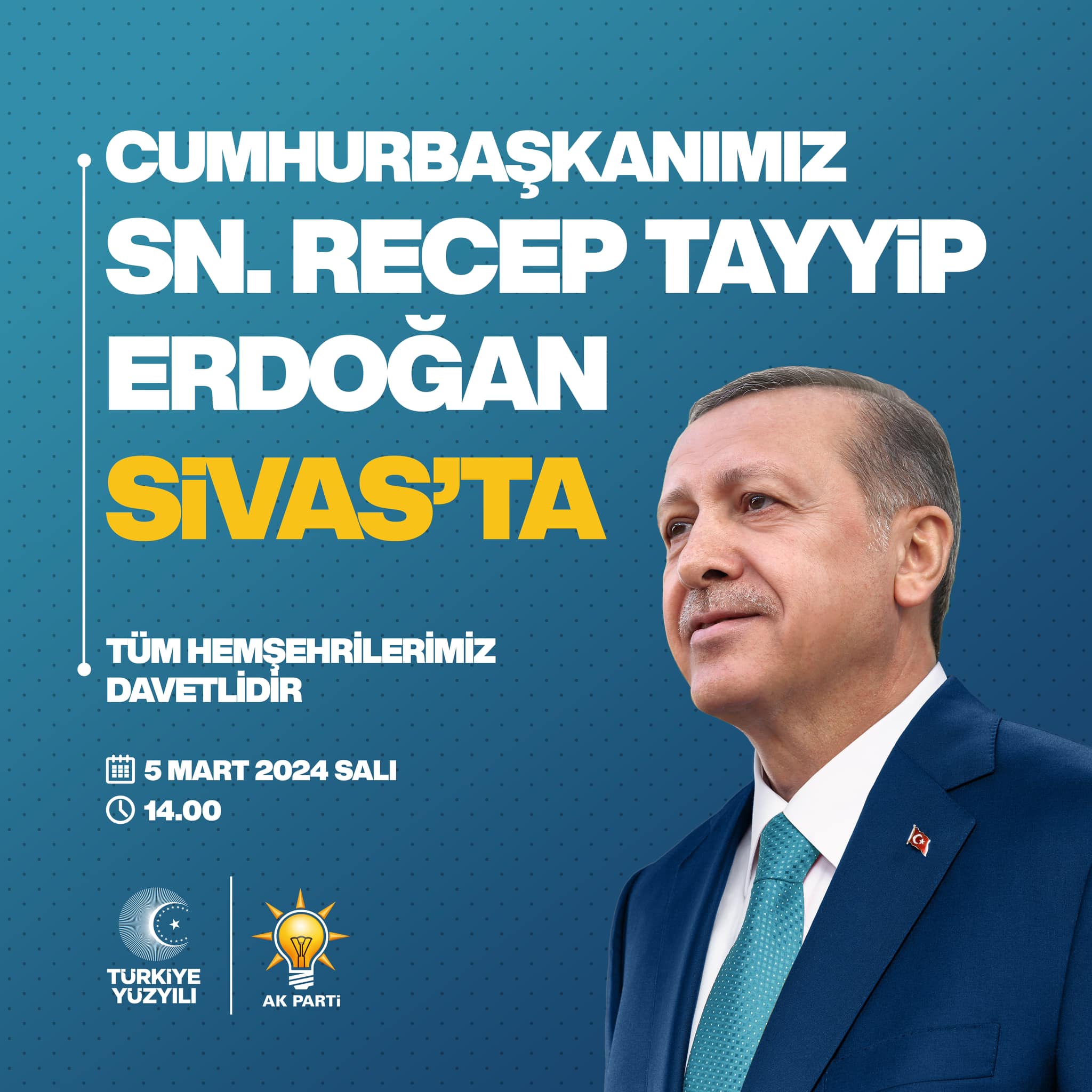 Cumhurbaşkanı Recep Tayyip Erdoğan Sivas’ta
