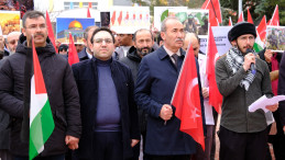 Sivas Cumhuriyet Üniversitesi’nde (SCÜ) “Filistin İçin El Ele” Yürüyüşü Yapıldı