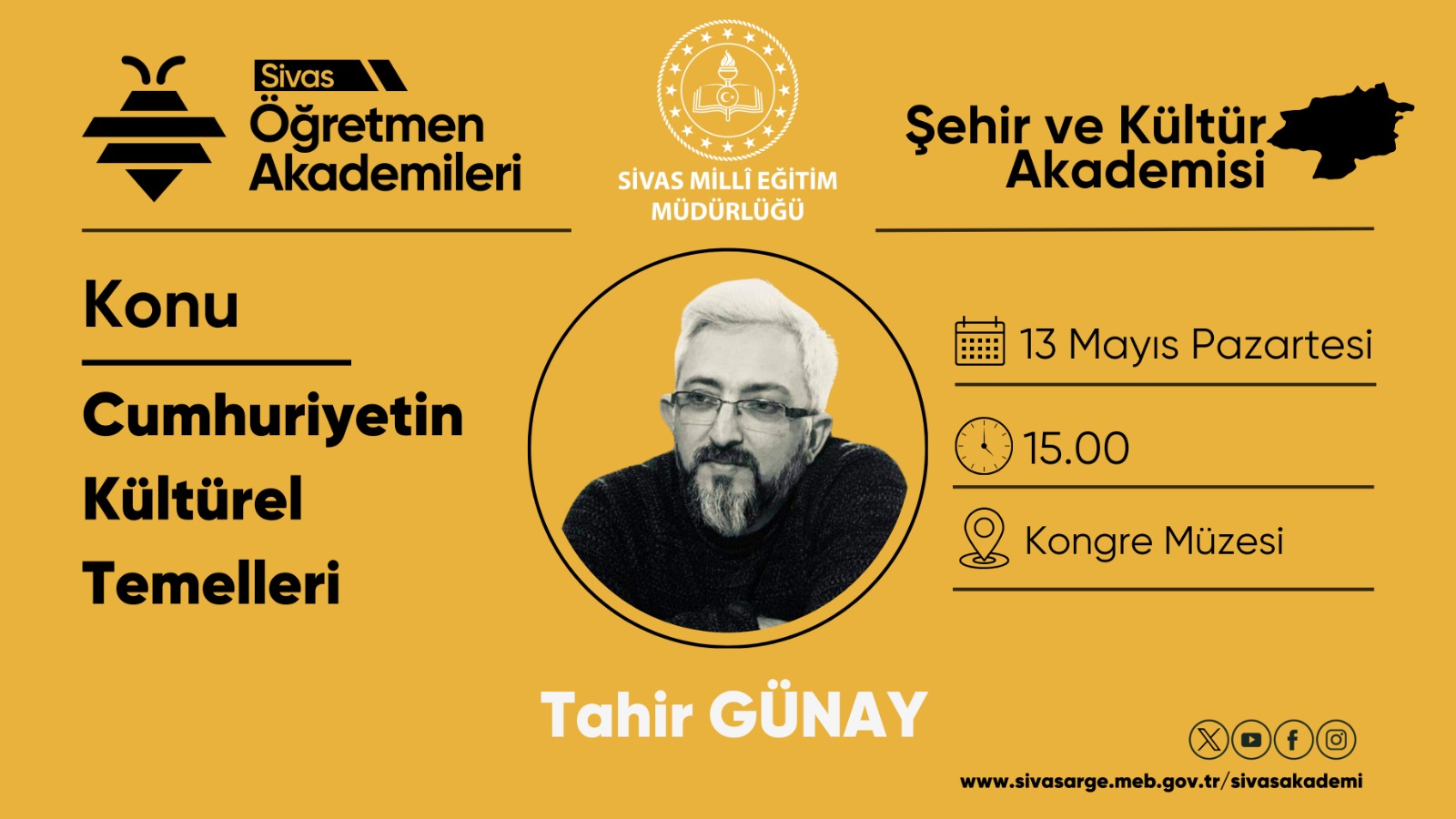Eğitimci Yazar Tahir Günay Sivas’ta