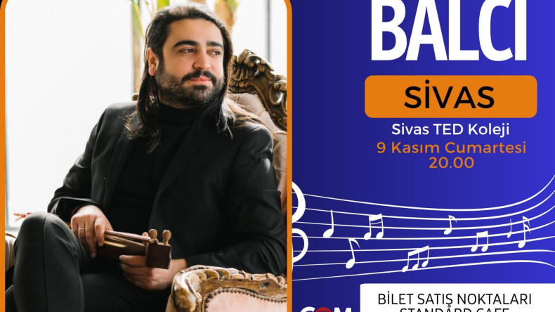 Selçuk Balcı Akustik Projesiyle Sivas’a geliyor