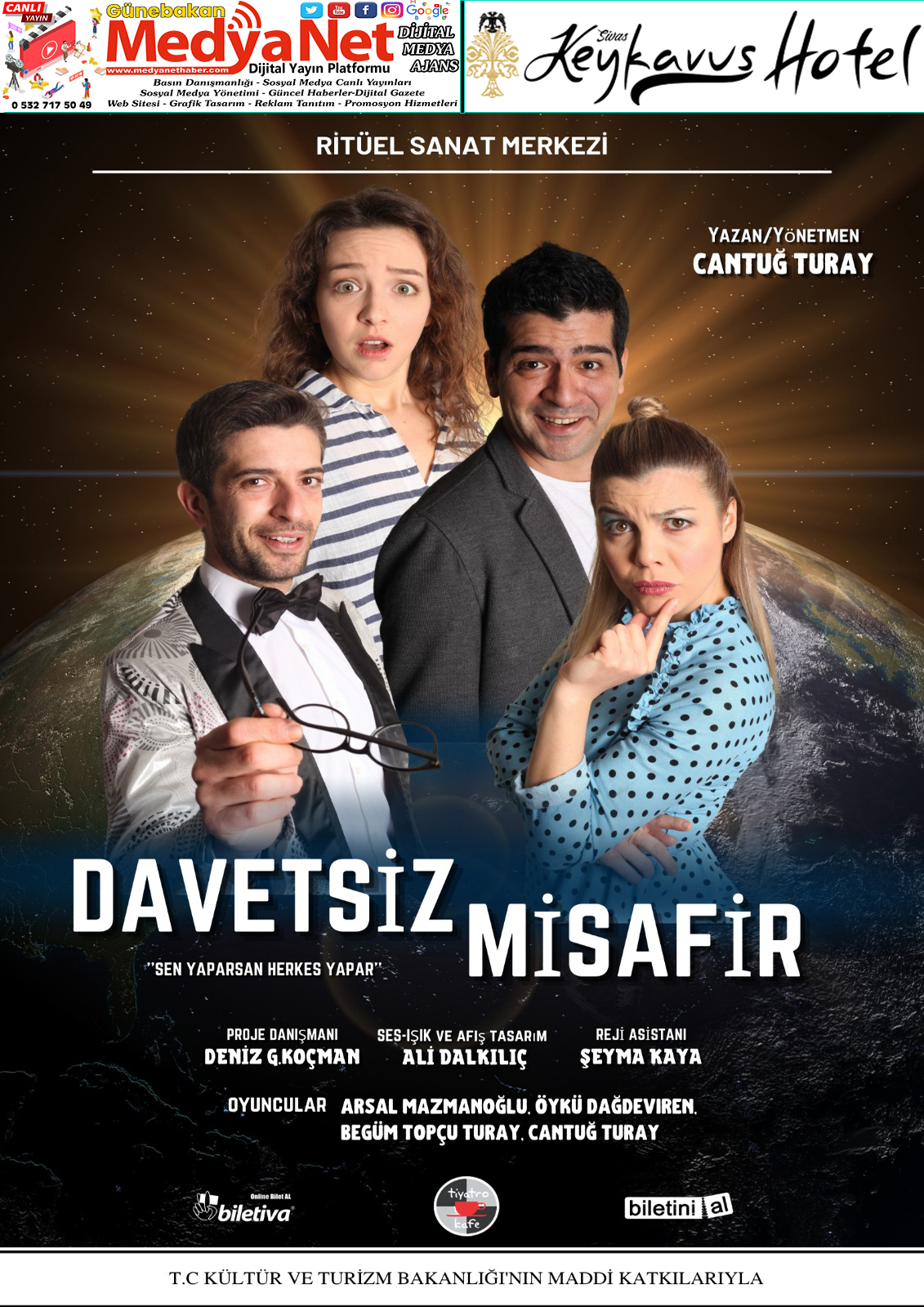 Davetsiz Misafir Tiyatro Oyunu 25 Şubat’ta Sivas’ta