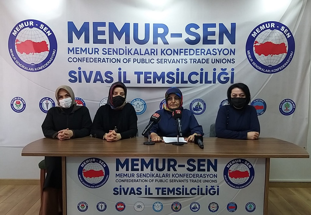 Sivas Memur-Sen Kadın Komisyonu Başkanı Güner Türker “Mağfurlar Görülmeli Hakları Ödenmeli”