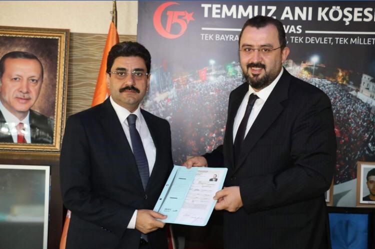 Serdar İnce Sivas Belediyesi Başkanlığı için Ak Partiden aday adaylığı açıkladı