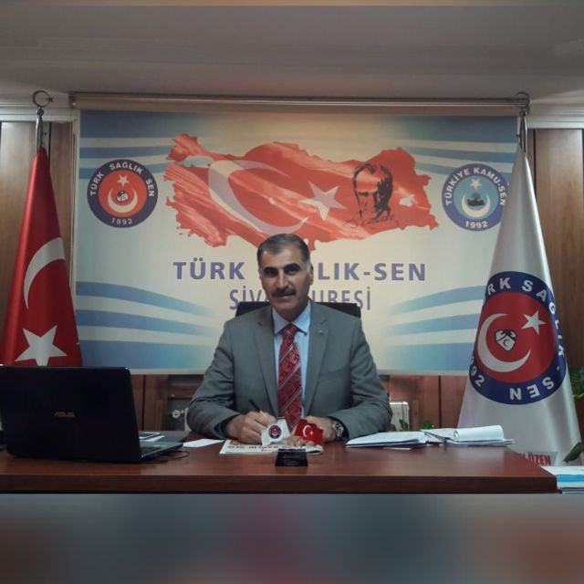 Türk Sağlık Sen Sivas Şube Başkanı Dursun Özen "Sorunları ele almalıyız"