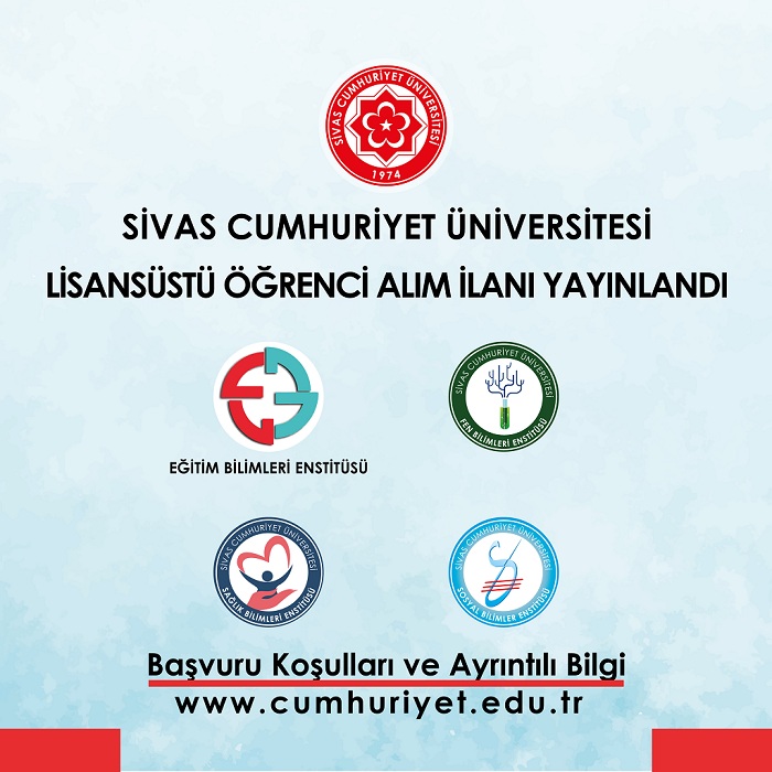 Sivas Cumhuriyet Üniversitesi Lisansüstü Öğrenci Alım İlanı Yayınlandı