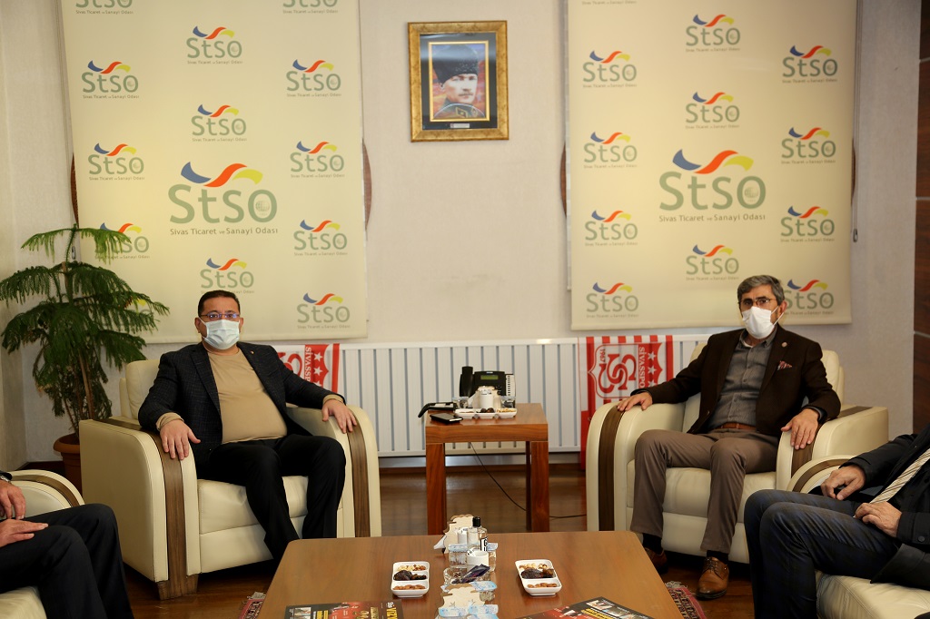 Sivas Ticaret ve Sanayi Odası (STSO) Yönetim Kurulu Başkanı Mustafa Eken’e teşekkür ziyaretleri devam ediyor